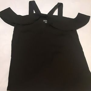 Bold Elements - Black Sheer Top Size Small